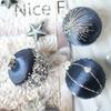 Bola de Navidad de tela de 8 cm Decoraciones navideñas brocado perlado precioso colgante de Navidad al por mayor textura comercio exterior