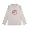 Camiseta Básica de Capa Interior de Moda para Mujer 2025 Nueva Camiseta de Algodón Puro Holgada con Cuello Redondo Manga Larga Chic para Mujer