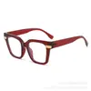 Gafas de sol cuadradas minimalistas europeas y americanas, patillas de colores de moda, protección UV, gafas de moda para ventas transfronterizas