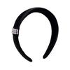 Ruth Mismo Estilo Banda para el Cabello de Perlas con Cuentas Elegante Simple Hecho a Mano Elevador de Altura Parte Superior Craneal Lado Ancho Beige Negro Nuevo Estilo Sello para el Cabello