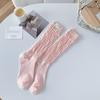 Calcetines de Mujer Estilo Ballet, Algodón Puro, Etiqueta de Tela, Calcetines Caídos a Media Pantorrilla, Calcetines Populares de Moda para Primavera y Otoño, Calcetines Versátiles para Mujer
