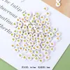 Estrella acrílica de colores brillantes, luna, cuentas redondas, cuentas brillantes en forma de corazón, materiales para pulseras, collares de joyería hechos a mano para DIY