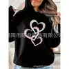 Chaqueta con Capucha Juvenil de Moda Otoño 2025 Nuevo Diseño de Nicho Estampado de Letras Casual Holgada Sudadera con Capucha