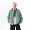Chaqueta de Mezclilla Fresca y Atractiva de Otoño para Hombre Estilo Ins High Street Marca de Tendencia Estilo Hong Kong Estilo Japonés Estilo Harajuku Estilo Coreano Chaqueta Holgada de Moda