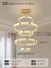 Lustre Grande para Mansão Duplex, Lustre de Cristal Moderno de Luxo Leve para Design de Teto Alto, Lustre para Sala de Estar de Teto Alto de Mansão