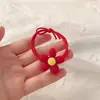 Estilo Japonés y Coreano ins Accesorios Sencillos para el Cabello Lindos Frescos Flor Esmerilada Cuerda para el Cabello de Acrílico Cuerda para el Cabello de Niñas Banda Elástica