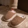 Pantuflas de Algodón para Mujer para Otoño e Invierno 2025, Nuevas Pantuflas de Algodón Gruesas Cálidas de Felpa para el Hogar, para Uso en Interiores y Exteriores, para Maternidad