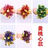 Flores de Muñeca para Baile de Jardín de Infancia Día del Niño Performance Pulsera de Lentejuelas Flores Accesorios para Reunión Deportiva Cascabeles