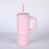 Copo de carro Amazon 24oz cor sólida com alça, caneca térmica de aço inoxidável 304, adequado para carro, escritório e uso portátil