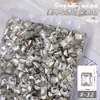 Arte de uñas blanco forma de diamante de fondo puntiagudo joya de diamante mariposa melocotón torcido huevo de paloma copo de nieve diamante de vidrio transparente broca de uñas