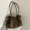 Bolso de Terciopelo Gamuzado para Mujer 2026 Nuevo Estilo Tendencia Otoño Retro Milanés Bolso Tote para el Trabajo Bolso de Hombro de Gran Capacidad
