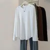 Ropa nueva para mujer talla grande: top sencillo, casual, a la moda, de corte holgado y favorecedor, con adornos de cuentas y un tejido suave y agradable para la piel
