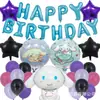 Traje de Globo de Cumpleaños para Niños Suministros de Decoración para Fiestas Sanrio Kulomi Perro Yugui Dibujos Animados Decoración de Película de Aluminio