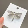 Broche de Aleación con Libélula Linda Anti-Exposición, Diseño de Nicho de Alta Gama, Pin de Alta Gama, Corsage Versátil y Elegante con Pedrería