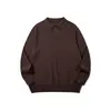 Ropa de Hombre Jiezhan Estilo Old Money Suéter Cuello Polo 26 Otoño/Invierno Nuevo Vintage Color Sólido Cálido Tejido Superior