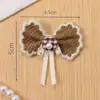 Nuevo Color Café Tela Color Cálido Lazo Accesorios DIY Zapatos y Calcetines para Niños Cintas para el Cabello Tocados de Dibujos Animados Accesorios de Joyería