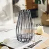 Jarrón de Vidrio de Gama Alta para Celebridades de Internet Decoración Arreglo Floral para Sala de Estar Estilo Ins Flores de Tulipan Transparentes Cultivo en Agua Vertical Hidropónico Flor
