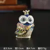 Nova Caixa Decorativa de Esmalte Colorido Japonês Coreano Coroa Coruja Coração Coruja Decoração Criativa para Casa Pequeno Ornamento