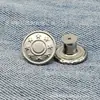 Al por mayor en stock del fabricante Hebilla giratoria plana de 17 mm para mezclilla, Hebilla de correa de mezclilla, Hebilla redonda en forma de I de metal, Hebilla de tachuela