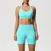 Nuevo Estilo Halter, Espalda Hermosa, Cintura Alta, Levantamiento de Glúteos, Shorts Ajustados, Ropa de Yoga, Transpirable Absorbente de Sudor Ropa para Correr Fitness, Traje Deportivo