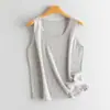 Chaleco de Cachemir 100% Hilo Fino de 80 Piezas con Cuello en U, Camisola Ligera de Punto sin Mangas, Capa Base para Todas las Estaciones