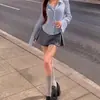 Estilo Coreano Principios de Otoño Chica Picante Atuendo de Drama Coreano Principios de Otoño Dulce y Picante Fresco y Elegante Mujer Madura Estilo Universitario Conjunto de Vestido Elegante
