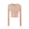Conjunto de Dos Piezas: Cárdigan Sexy Francés de Manga Larga de un Solo Botón + Vestido Camisola Bodycon Elegante de Cintura Alta