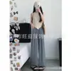 Pantalones Rosados de Casa de Pierna Ancha para Mujer 2025 Nuevo Verano Caída Rectos Casuales Petite Algodón Lino Sueltos Pantalones Yamamoto