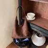 Bolso de Mano Retro de Gamuza para Mujer 2026 Nuevo de Moda Color Otoño Mealade Bolso de Hombro Único Gran Capacidad Bolso Madre-Hijo