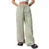 En Stock Primavera, Verano y Otoño Europeos y Americanos Amazon Aliexpress Tk Transfronterizos Pantalones Casuales Rectos de Rayas Sueltos para Mujer