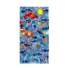 Toalla de Playa Stitch Transfronteriza Nueva de Verano Estampada de Secado Rápido Absorbente de Agua Engrosada Linda de Dibujos Animados Toalla para Niños Toalla de Baño