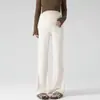 Pantalones de maternidad para otoño e invierno 2026, nuevos pantalones acampanados de cintura alta con soporte para el vientre, elásticos, cómodos, adelgazantes, que cubren el abdomen, adecuados para usar con ropa exterior