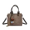 Bolso de Mano Retro Chic Nuevo Otoño 2026 para Mujer, Bolso Cubo de Moda, Bolso de Hombro para el Trabajo y Bolso Tote