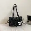 Bolso de Lunares para Mujer, Bolso de Hombro Dulce y Versátil, Nueva Versión Coreana 2026, Bolso Tote de Alto Valor con Lazo para el Trabajo