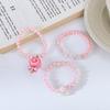 Collar de 3 piezas para niñas lindas, pulsera, moda princesa de Corea del Sur, accesorios para niños, juguetes de dibujos animados, joyería para bebé de 3 años