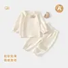 Conjunto de Ropa para Bebé Niña, Ropa para Casa, Ropa de Otoño, Mameluco Separado de Manga Corta para Bebés, Adecuado para Salir