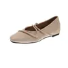 Zapatos Mary Jane Cuadrados de Terciopelo Retro con Aumento Oculto de Altura para Mujer 2026 Nuevos Zapatos Franceses de Noche para el Commute de Otoño