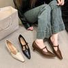 Tacones Altos de Temperamento Francés Sandalias de Punta Plateada Zapatos de Hada 2024 Nuevos Zapatos de Punta Fina de Primavera y Verano