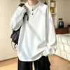 Camisa POLO Pesada Edición Estudiante 2026, Marca de Moda, Nuevo Estilo Primavera y Otoño, Camiseta Henley de Manga Larga para Hombre, Sudadera, Capa Base