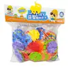 Hongtai Floco de Neve Tubo de Água Divertido Homemzinho Macio Blocos de Construção Brinquedo DIY Infantil Barraca de Venda Quente