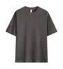 Camiseta de Algodão Pesado 240G Gola Redonda Cor Sólida Camiseta Base Camiseta Roupa de Trabalho Manga Curta Camiseta Masculina Personalização