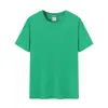 Nova Camiseta de Gola Redonda Cor Macaron de Verão Roupas para Aula de Jardim de Infância Roupas Diárias para Atividade Pai-Filho em estoque