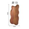 Tabla de cortar de madera de acacia estilo japonés transfronteriza Tabla de cortar pequeña Bandeja para cafetería Plato de cena de madera maciza Tabla resistente al calor Bandeja para alimentos