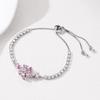 Pulsera de Flor de Circonita para Mujer Europea y Americana Simple Ins Diseño Nicho Pulsera Celebridad de Internet Joyería de Mano Personalizada