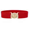Cinturón Elástico de Alta Calidad con Hebilla Transfronterizo para Mujer, Cinturilla Elástica de Talla Grande, Cinturilla para Falda, Multicolor, En Stock
