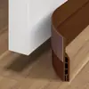 Brecha de puerta de dormitorio tira de sellado para puerta inferior a prueba de polvo a prueba de insectos impermeable insonorizante a prueba de viento cálida a prueba de viento tira de goma para sellado de puertas y ventanas
