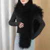 Nuevo bufanda de imitación de lana de oveja transfronteriza, chal de alta gama para vestido cheongsam, calentador de cuello cálido de moda para otoño e invierno, cuello de piel versátil