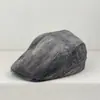 Gorra de visera simple y versátil estilo japonés, gorra de artista casual retro que hace que la cara se vea más pequeña, gorra simple ajustable de pico de pato para hombres