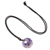2330-30mm Hebilla de Seguridad Lateral Collar Colgante de Ágata Cristalina con Agujero Grande Collar Hebilla de Princesa Nuevo Venta Caliente