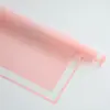 Ropa Floral Papel de Envoltura de Flores Impermeable, Marco Simple de Luna Hielo Agua Borde de Película Opp, Materiales de Empaque de Película de Gelatina Semitransparente ¡Ahora Disponibles!